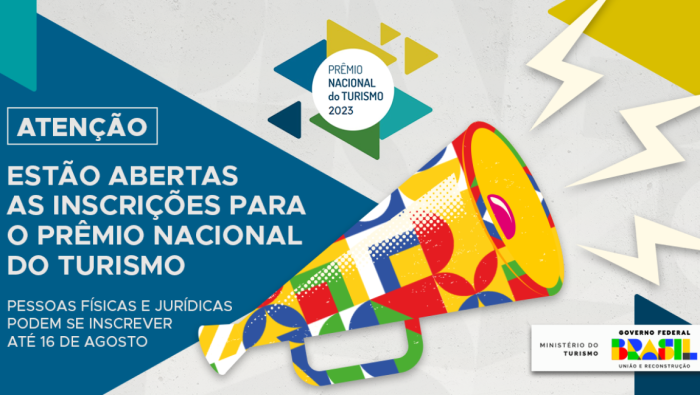 Faltam 20 dias para o fim das inscrições no Prêmio Nacional do Turismo
