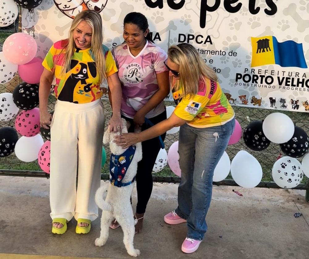 Ieda Chaves comemora adesão e bons resultados da Feira de Adoção de Pets em Porto Velho
