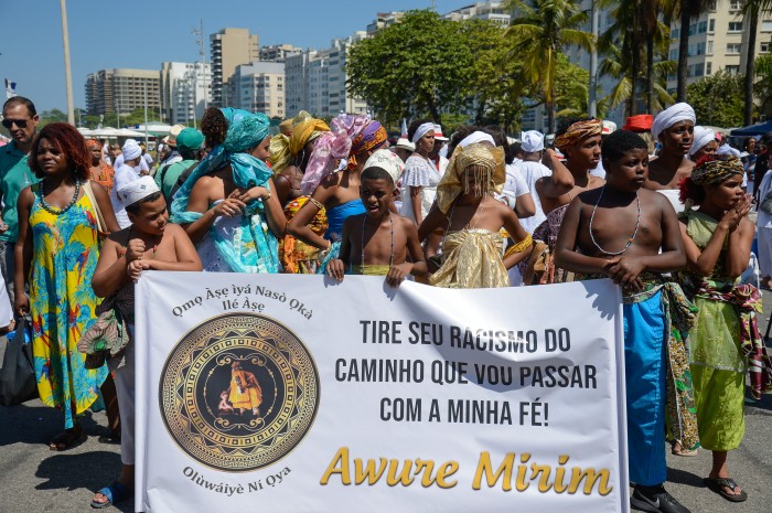 Ato em Copacabana pela liberdade religiosa lembra Mãe Bernadete
