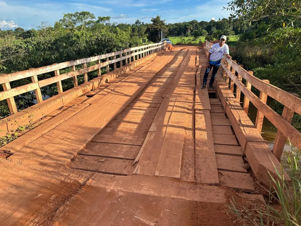 Cássio Gois solicita nova ponte na Estrada da Figueira, que liga Cacoal e Espigão D’Oeste