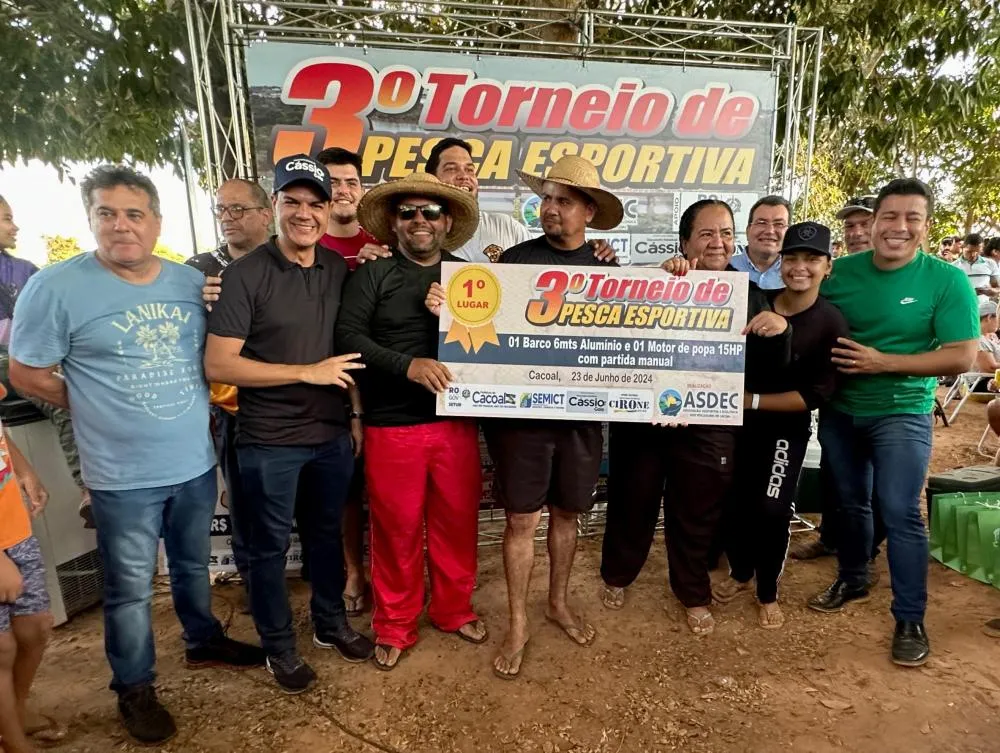 Deputado Cássio Gois impulsiona o 3º Torneio de Pesca Esportiva da Asdec, em Cacoal