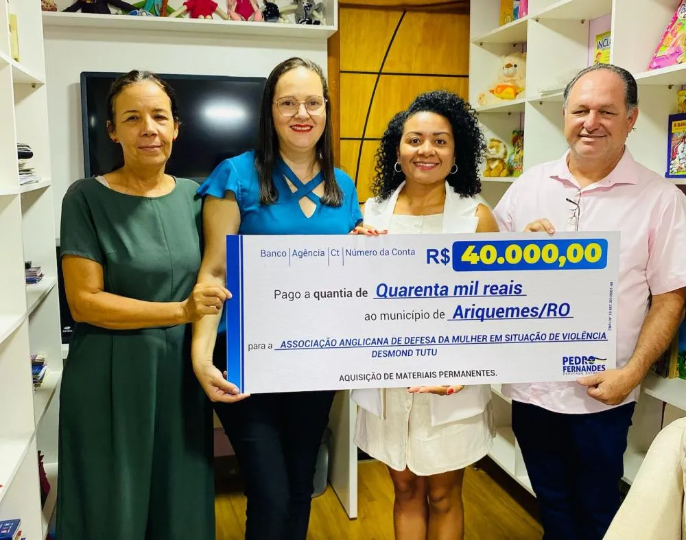 Deputado Pedro Fernandes entrega equipamentos à Casa de Apoio Noeli dos Santos em Ariquemes