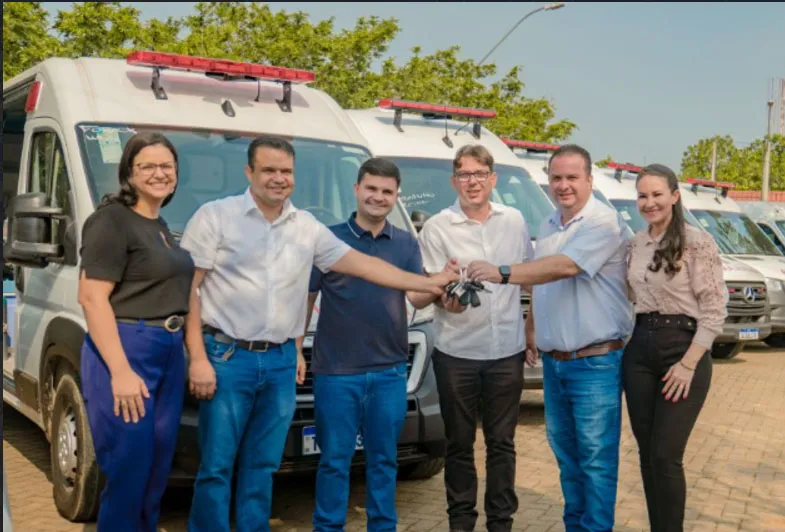 Saúde de Jaru recebe nova frota com R$ 3 milhões em emendas de Dr. Luís do Hospital