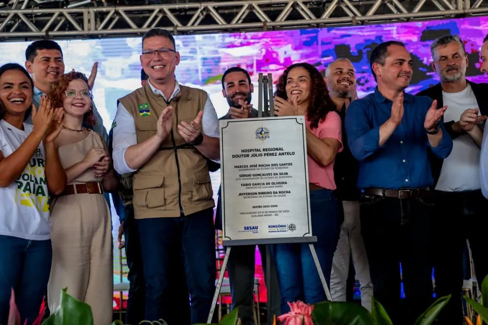 Governador Marcos Rocha inaugura e coloca em funcionamento o novo hospital de Guajará-Mirim