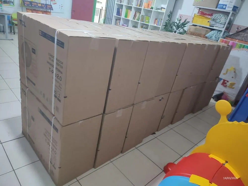 Creche de Chupinguaia recebe 18 centrais de ar com apoio do deputado Ismael Crispin