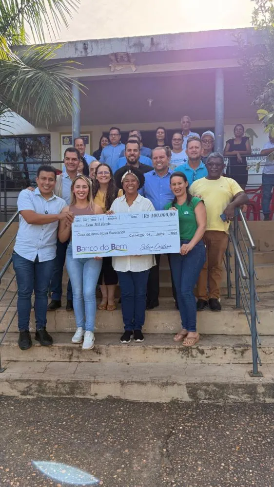 Casa de Apoio Nova Esperança em Cacoal recebe R$ 100 mil da deputada Sílvia Cristina