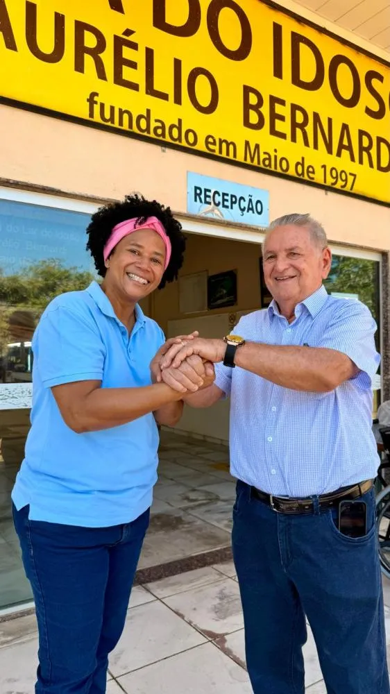 Silvia Cristina entrega R$ 200 mil para o Lar do Idoso Aurélio Bernardi, em Ji-Paraná