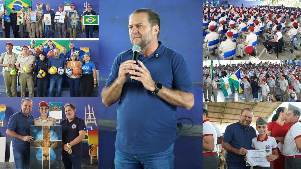 Cacoal: Colégio Militar recebe materiais esportivos e culturais com apoio de Cirone Deiró