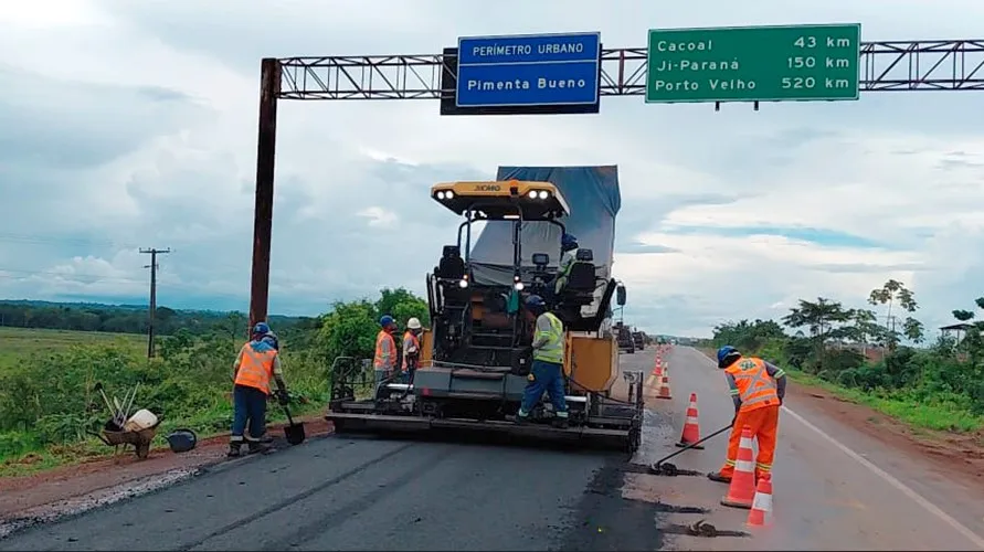 Nova 364 avança com obras na BR-364