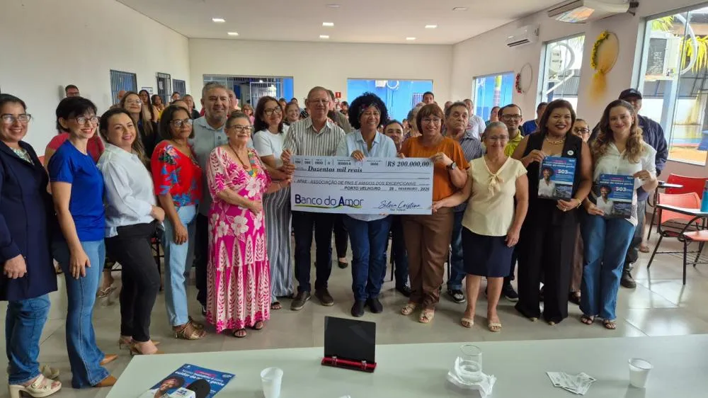 Apae de Porto Velho recebe R$ 200 mil de emenda da deputada federal Sílvia Cristina 