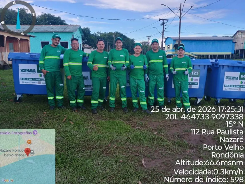 Sistemma inicia coleta nos distritos de Porto Velho com operação diária e primeiro dia sem intercorrências