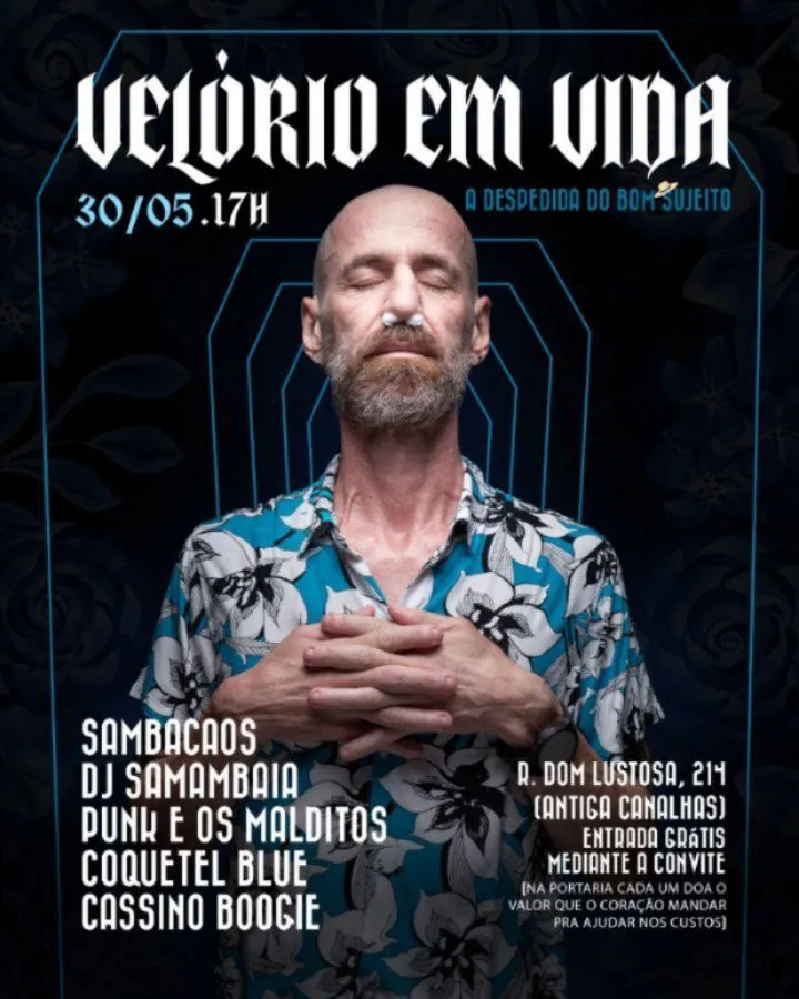 Velório com DJ, samba e dono da festa presente: o adeus mais animado do ano
