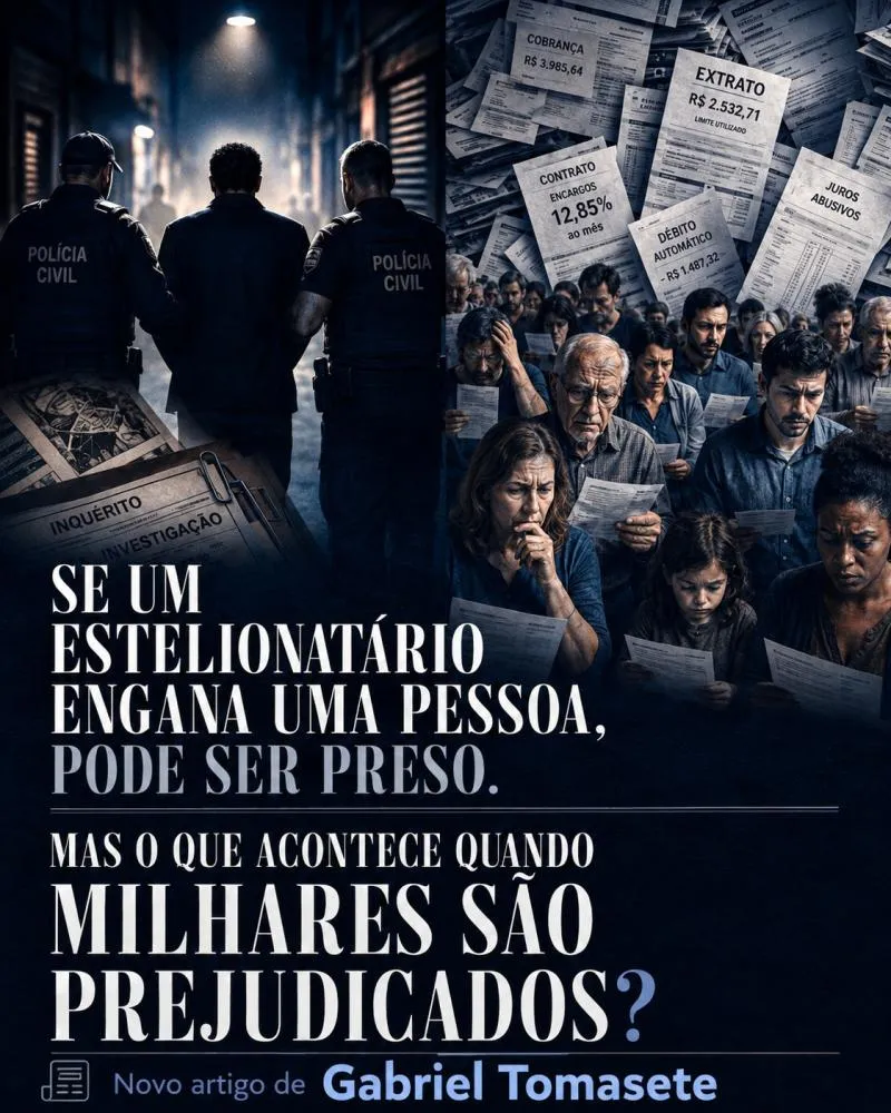 O estelionatário e os bilhões: por que algumas condutas recebem respostas tão diferentes?