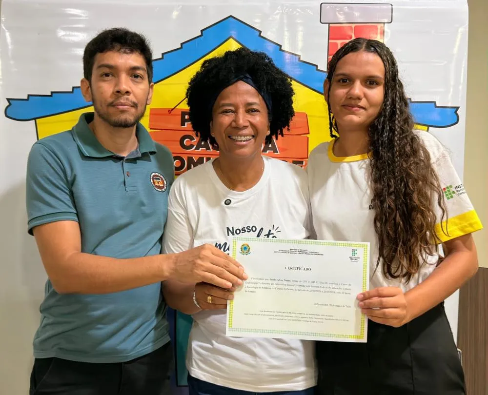 Sílvia Cristina diz que ter acesso a um curso de qualificação, traz oportunidades de renda 