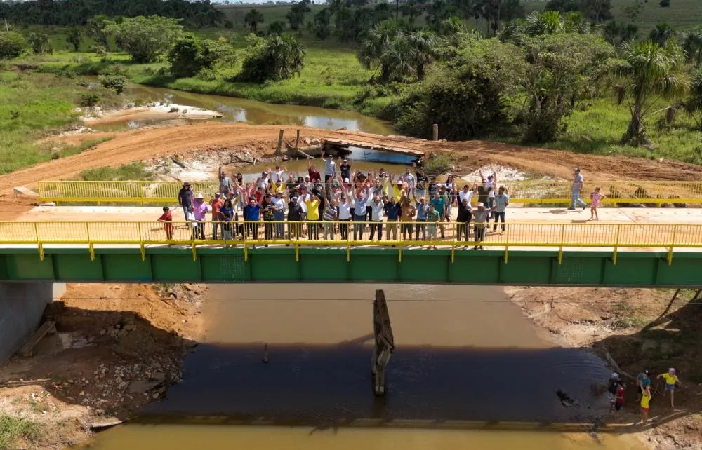 Em São Miguel do Guaporé ação do deputado Ismael Crispin garante ponte de concreto e aço na Linha 86