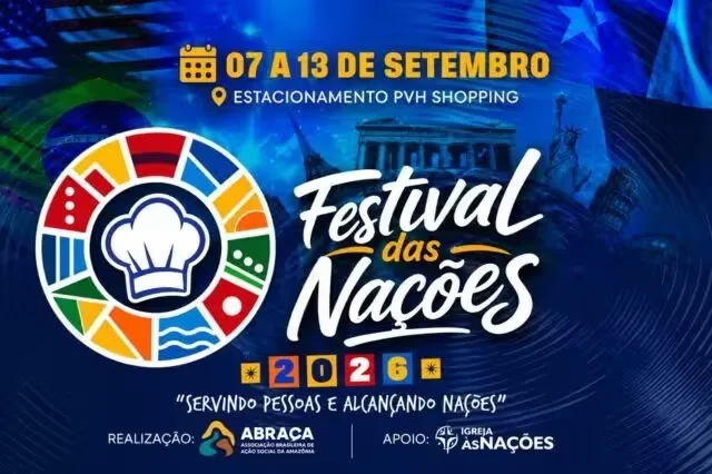 Festival das Nações leva gastronomia e cultura internacional a Porto Velho em setembro