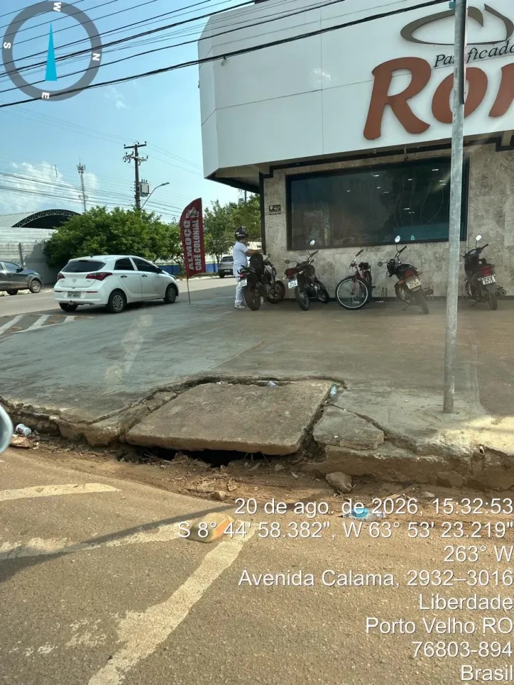 Zé Paroca cobra instalação de grade em boca de lobo na avenida Calama