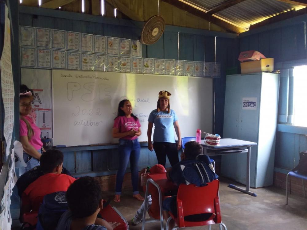 Programa Saúde na Escola promove palestra para os alunos da Escola Municipal Mário Covas